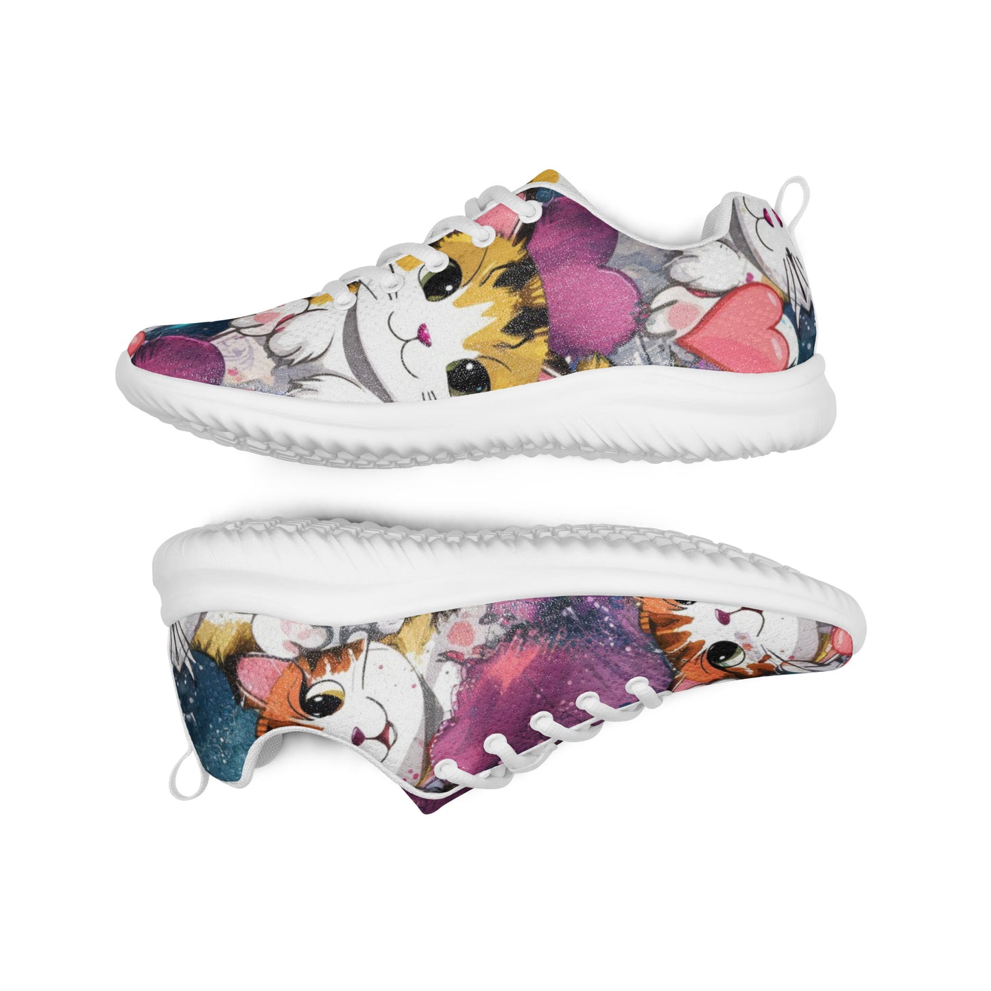 Anime Cat Love Women’s athletic shoes