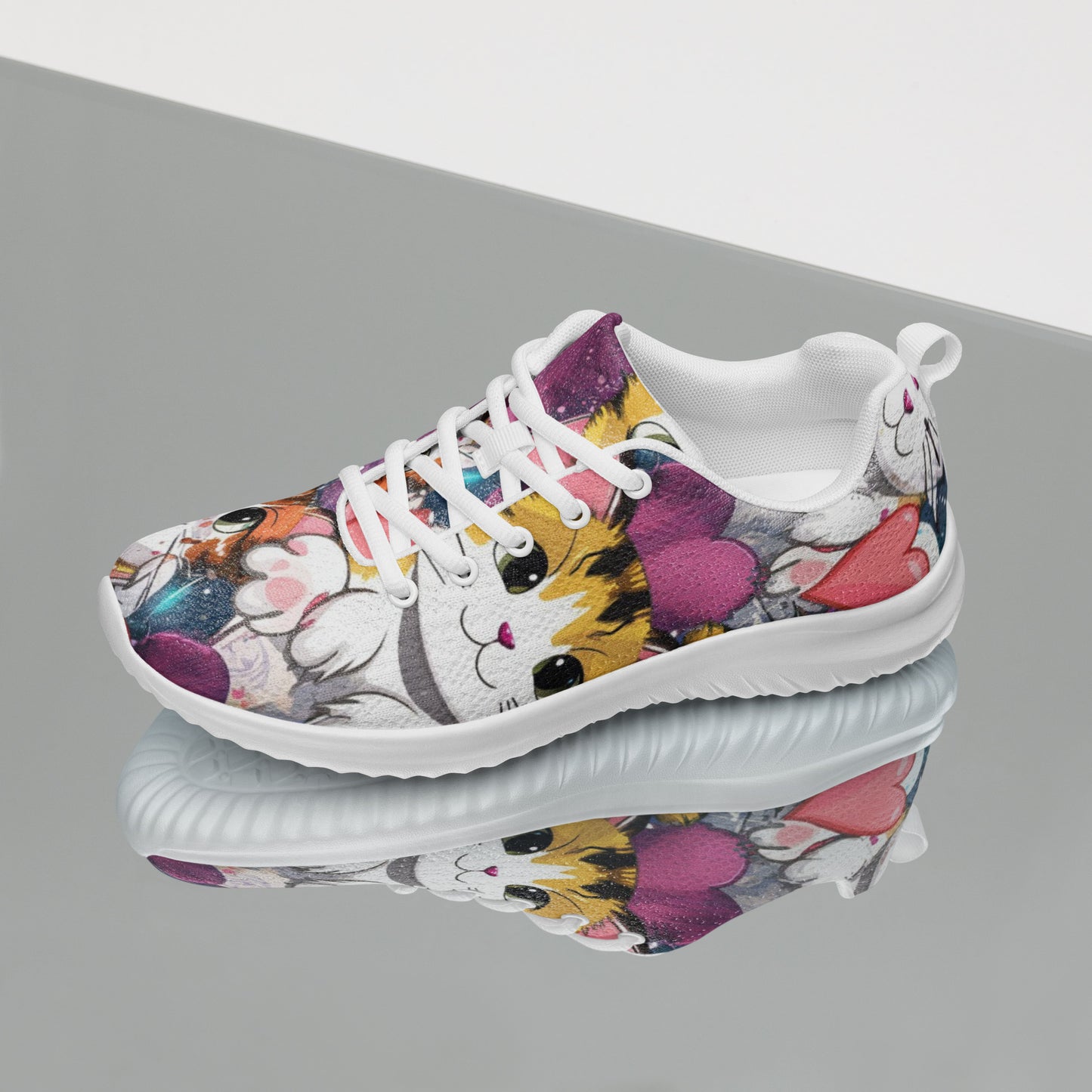 Anime Cat Love Women’s athletic shoes