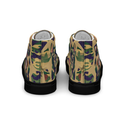 Dynamic Dog Camo high top canvas