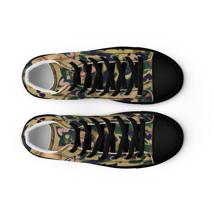 Dynamic Dog Camo high top canvas