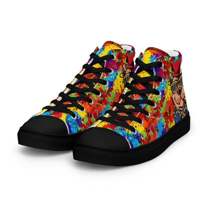 Women’s high top canvas shoes