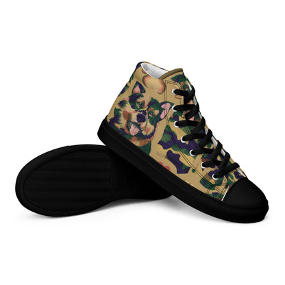 Dynamic Dog Camo high top canvas