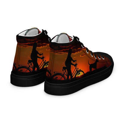 Women’s high top canvas shoes