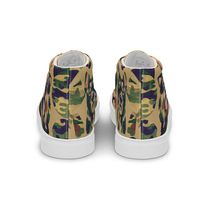 Dynamic Dog Camo high top canvas