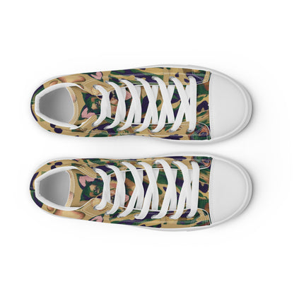 Dynamic Dog Camo high top canvas