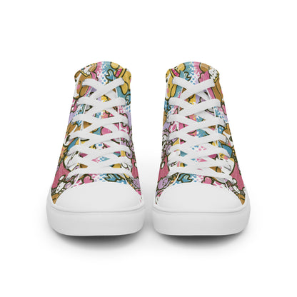 Playful Pooches high top canvas