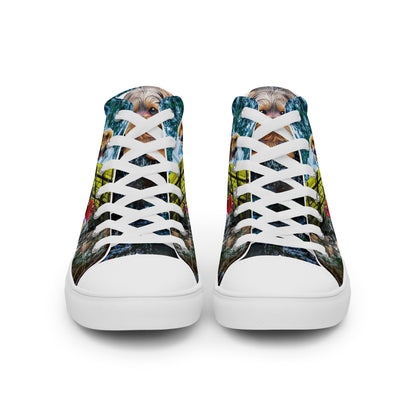 Women’s high top canvas shoes