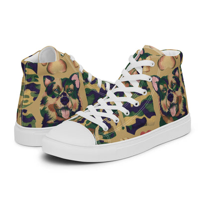 Dynamic Dog Camo high top canvas