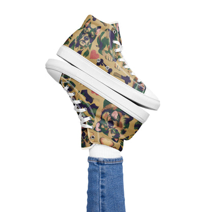 Dynamic Dog Camo high top canvas