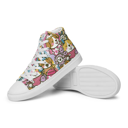 Playful Pooches high top canvas