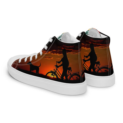 Women’s high top canvas shoes