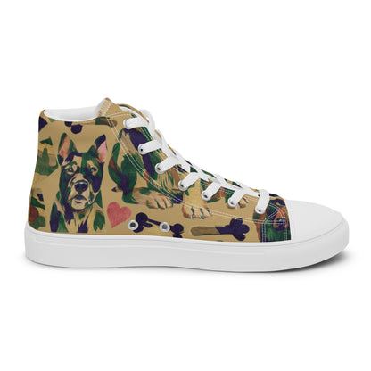 Dynamic Dog Camo high top canvas