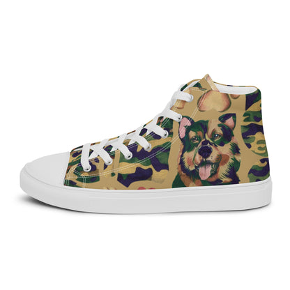 Dynamic Dog Camo high top canvas