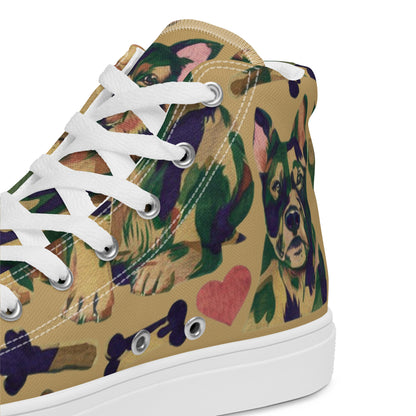 Dynamic Dog Camo high top canvas