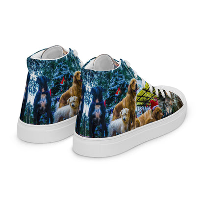 Women’s high top canvas shoes