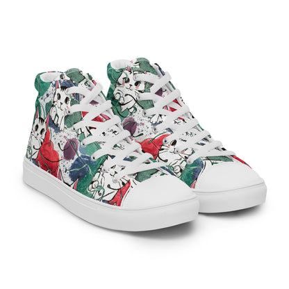 Vibrant Cat Splash high top canvas