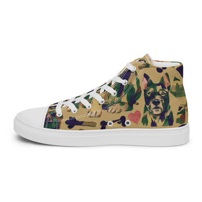 Dynamic Dog Camo high top canvas