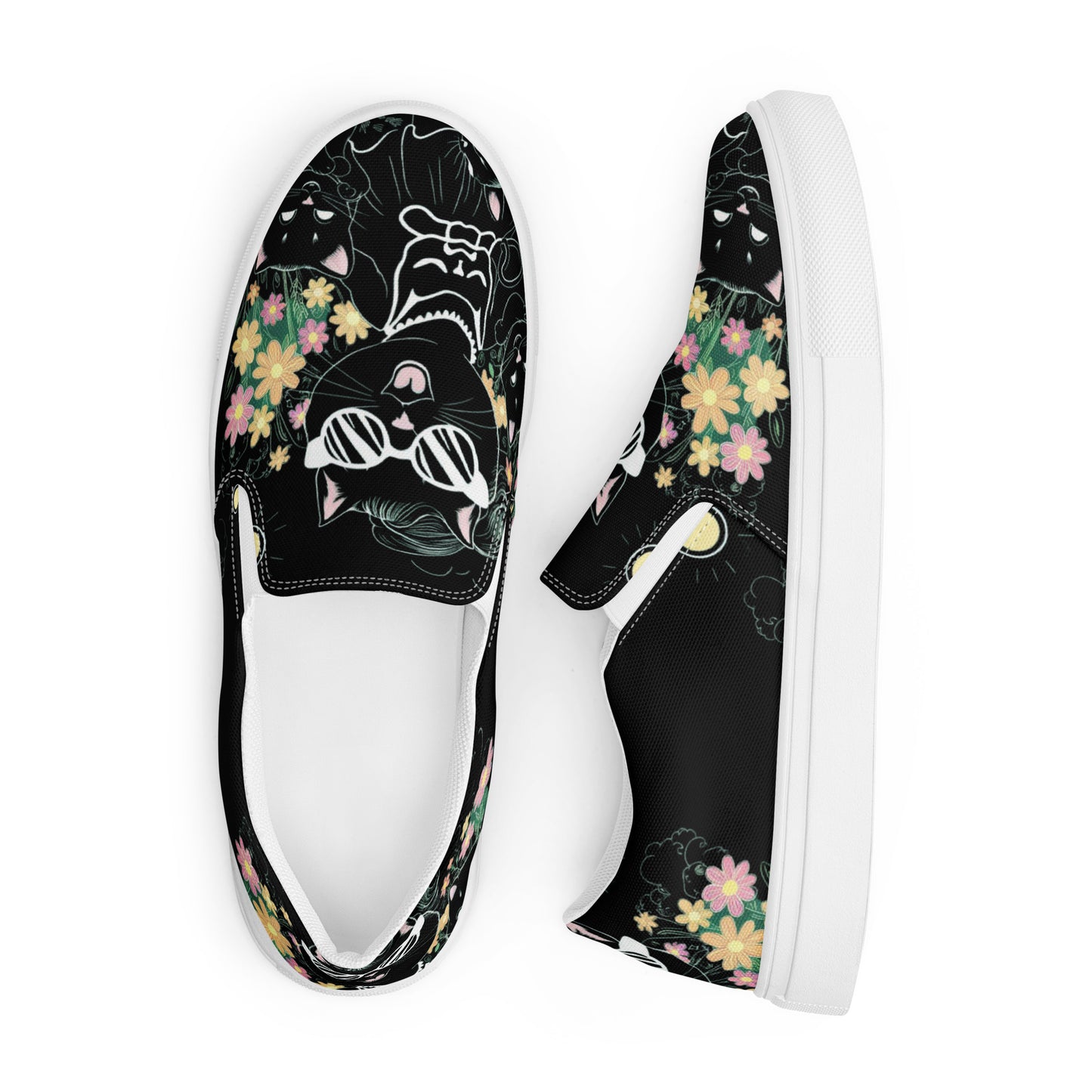 Cat Mama Women’s slip-on canvas shoes