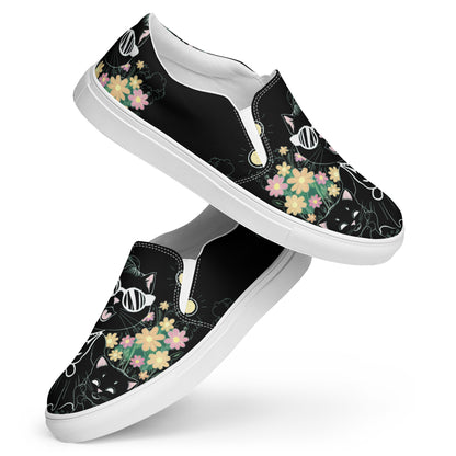 Cat Mama Women’s slip-on canvas shoes