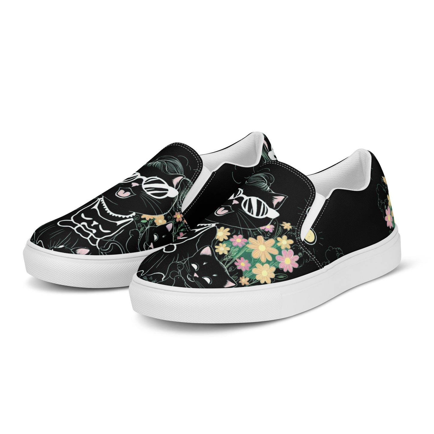 Cat Mama Women’s slip-on canvas shoes