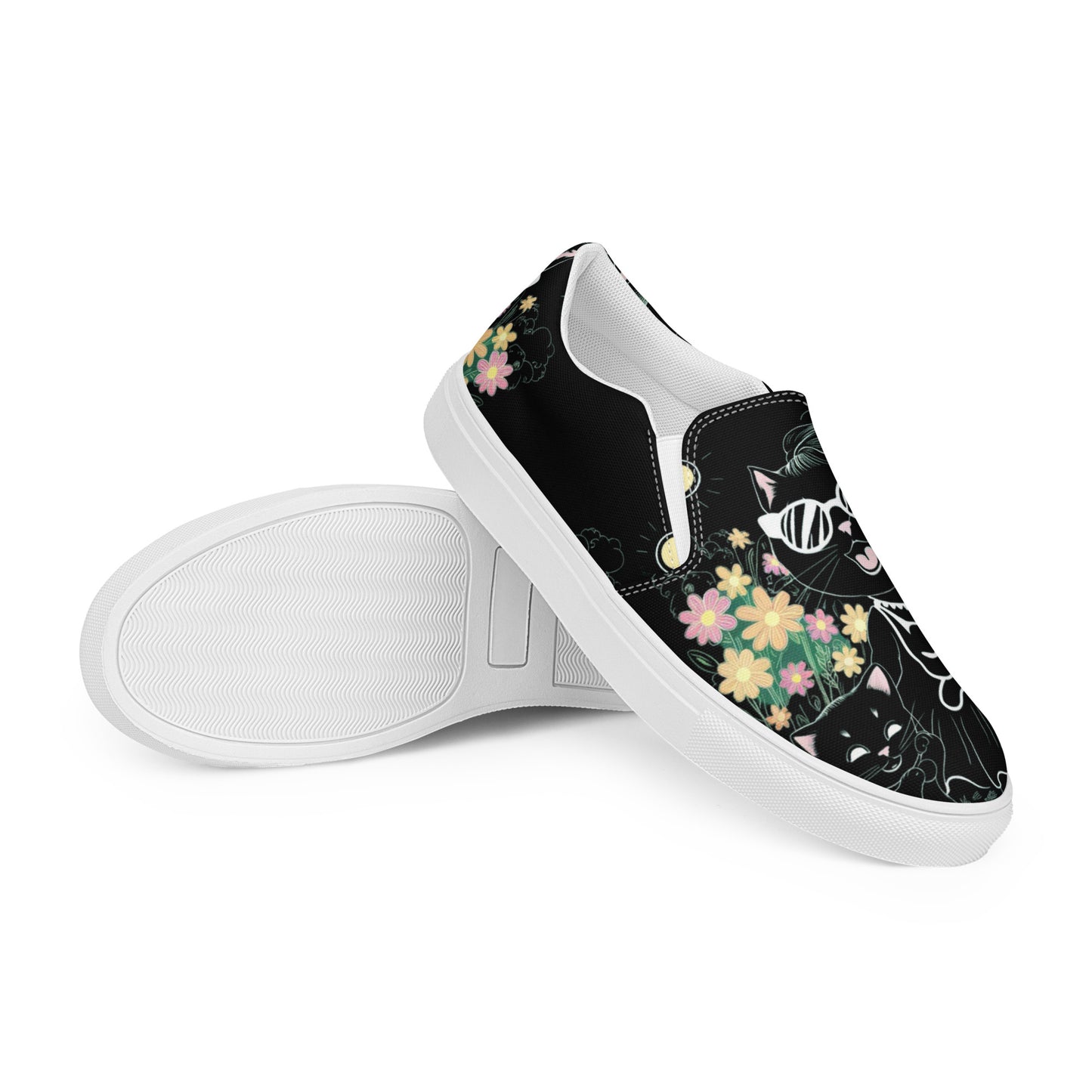 Cat Mama Women’s slip-on canvas shoes